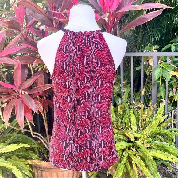 Michael Kors Pink Snakeskin Sleeveless Top - Picture 5 of 10